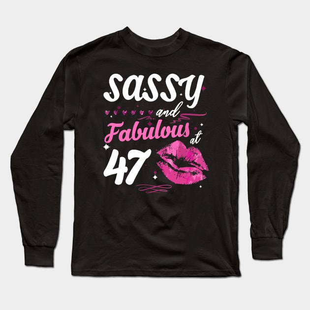 Sassy and Fabulous Birthday 1972 Long Sleeve T-Shirt by Danielsmfbb